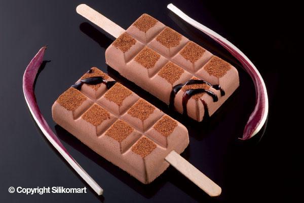 GEL02 CHOCO STICK - SET 2 STAMPI IN SILICONE BIANCO SILIKOMART 3