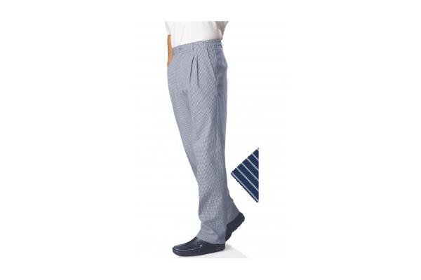 FUNANDOC PANTALONE RIGATO AZZURRO/BIANCO 1