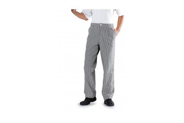 TRAPANI PANTALONE PIED DE POULE NERO 1