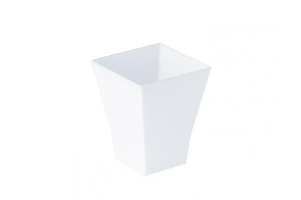 Mini bicchierino svasato plastica bianco, 60 ml 1