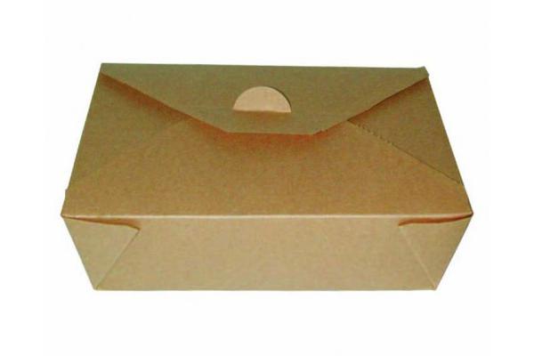 Contenitore asporto cartone kraft interno laminato, 2300 ml 1