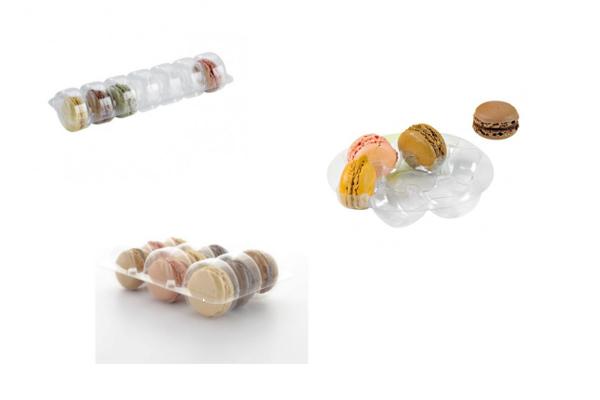 Inserto rettangolare plastica per 12 macarons 4